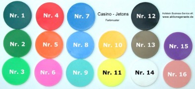 Casino Jetons Farbmuster Casino Jetons Muster